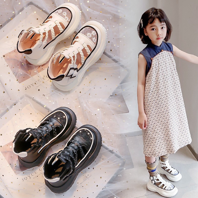 2026 Summer New Girls Roman Sandals, Kids Closed-Toe Sports Sandals, Hollow Out Breathable Beach Shoes For Middle & Big Kids photo 3
