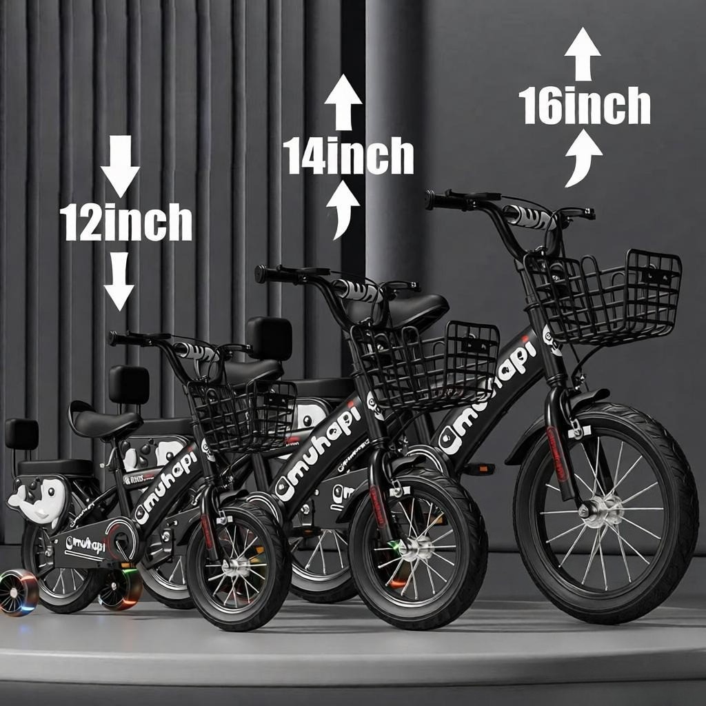 12 14 16 Inch Kids Bike Bicycle Children Boys Cycling Removable Stabilisers photo 8