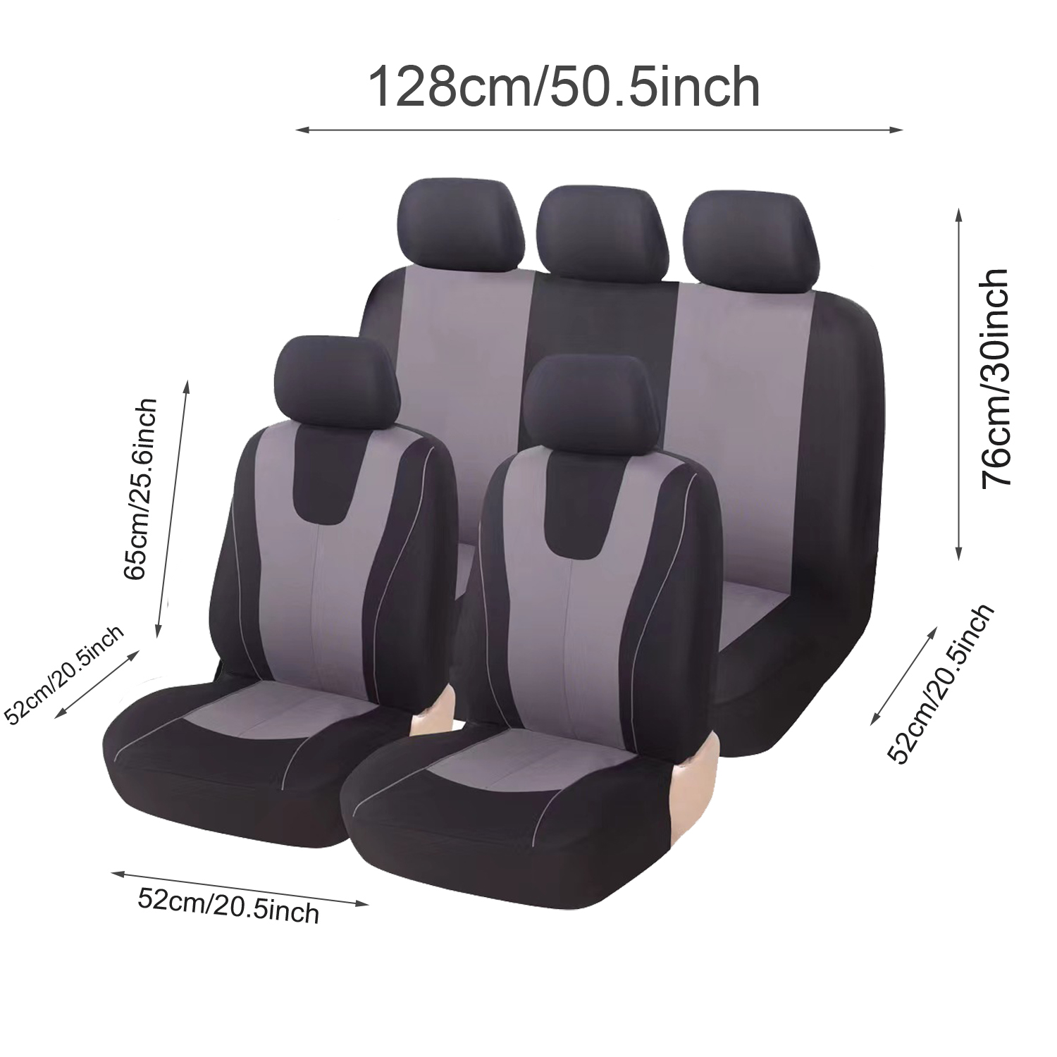 5-Seat Car Seat Cover, Classic And Timeless Design, Thin 2mm Thickness, Suitable For All Seasons photo 3