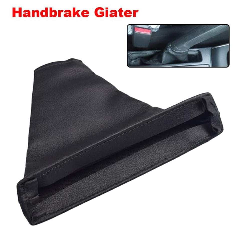 Black Leather Gear Shift And Handbrake Boot Cover For Toyota Corolla 2007-2013 Manual Transmission photo 2