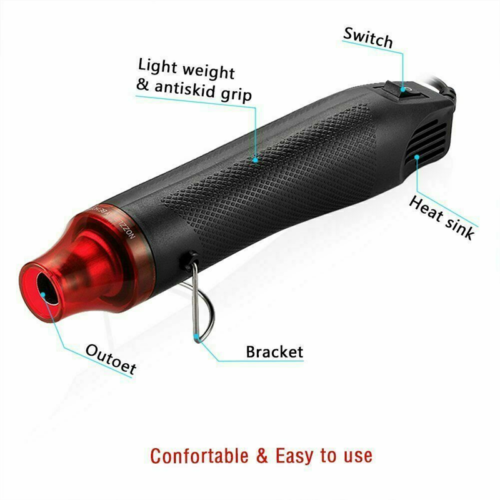 300W Handheld Hot Air Gun Portable Mini Heat Gun For DIY Crafts Shrink Wrapping photo 4