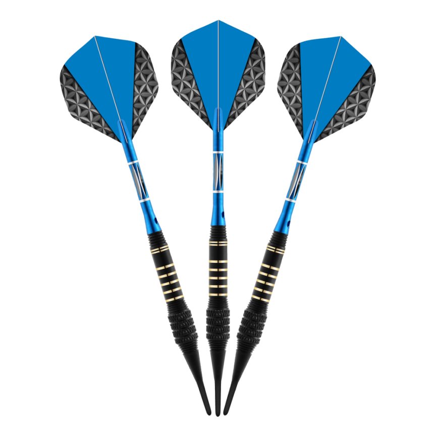 3Pcs Professional Competition Aluminium Shaft Soft Needle Tip Darts Set With Case photo 4