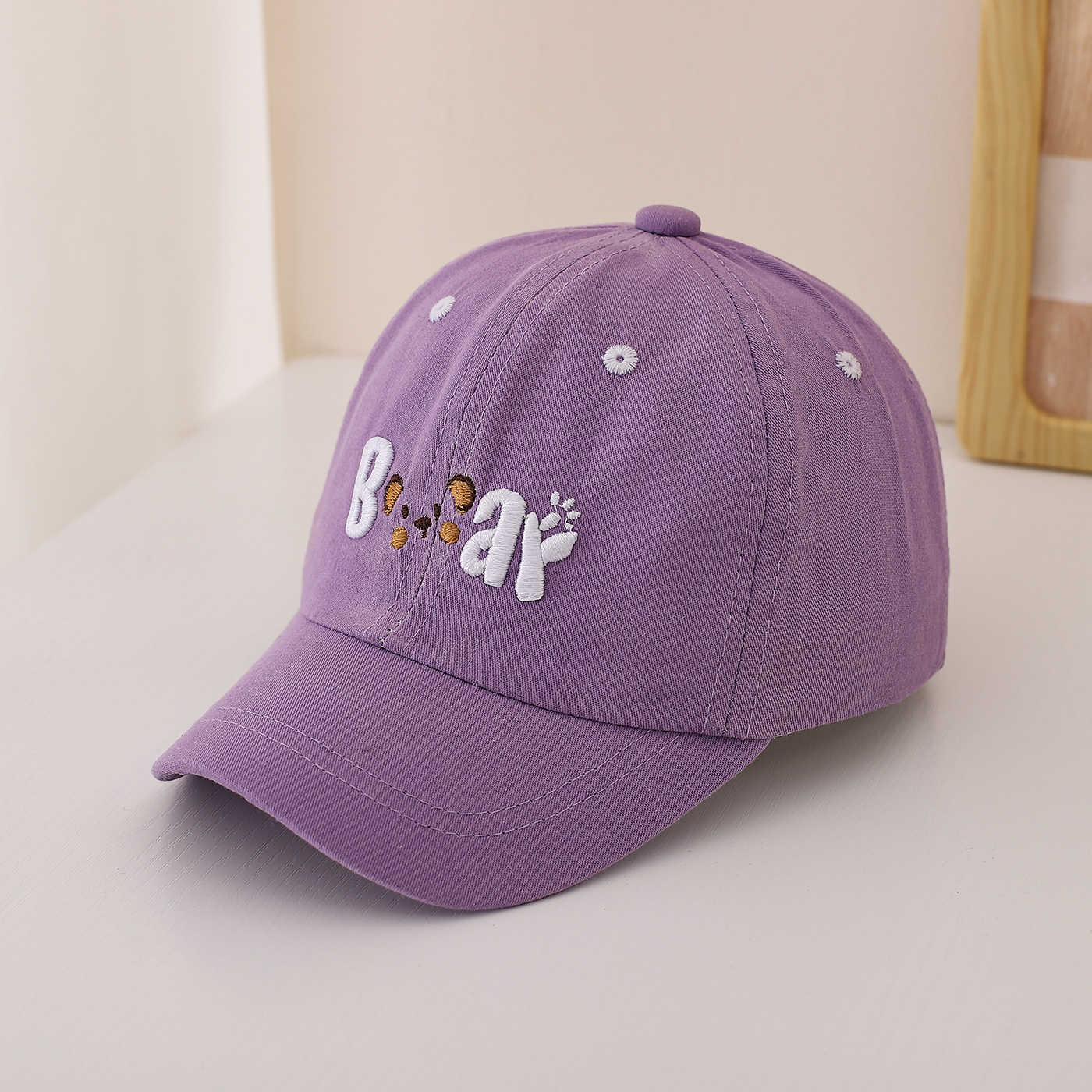 Children's Single-color Simple Cartoon Mouse Letter Embroidery Adjustable Cute And Casual Baseball Cap Suitable For Traveling And Playing photo 5