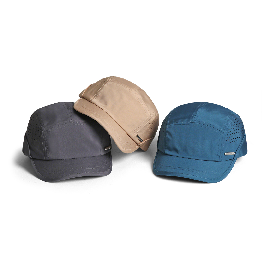 Spring And Summer Lightweight Mesh Breathable Baseball Cap With Side Metal Label, Short Brim, Duckbill Style Hat, Suitable For Outdoor Commuting And Casual Wear photo 6