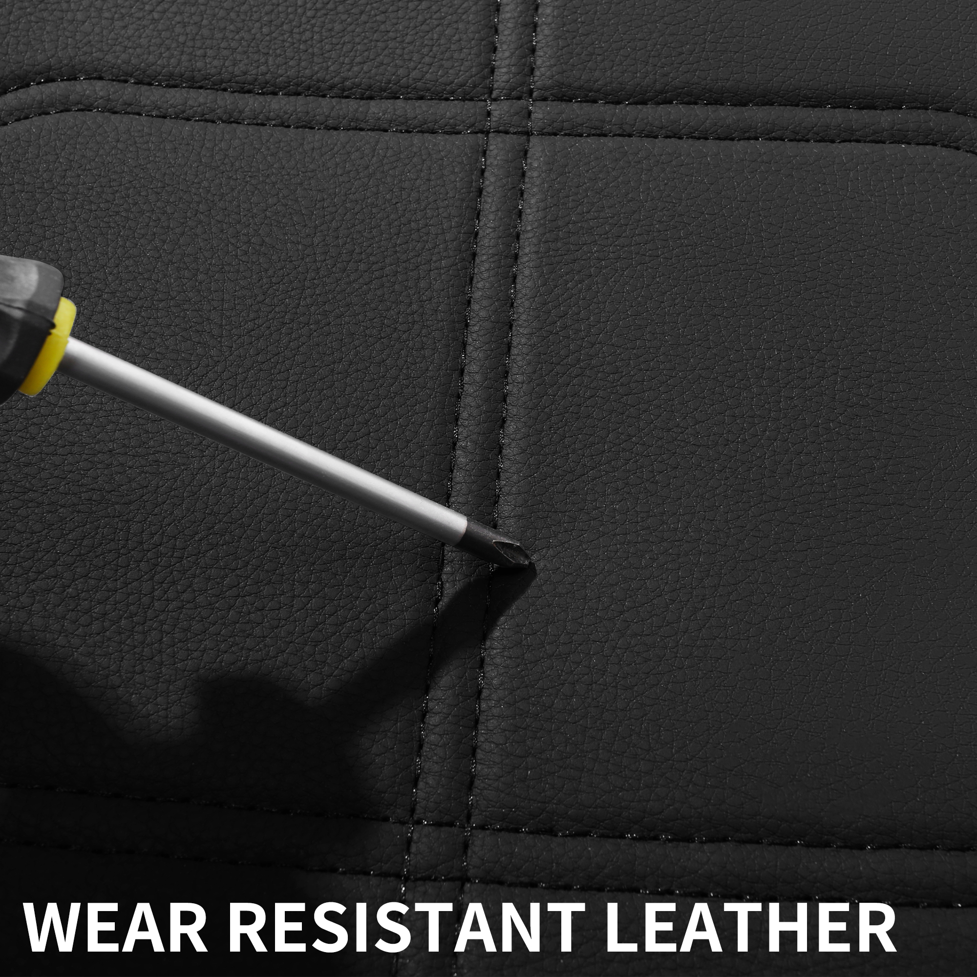 Single Square Embossed Y Lo Go Car Seat Cushion photo 6