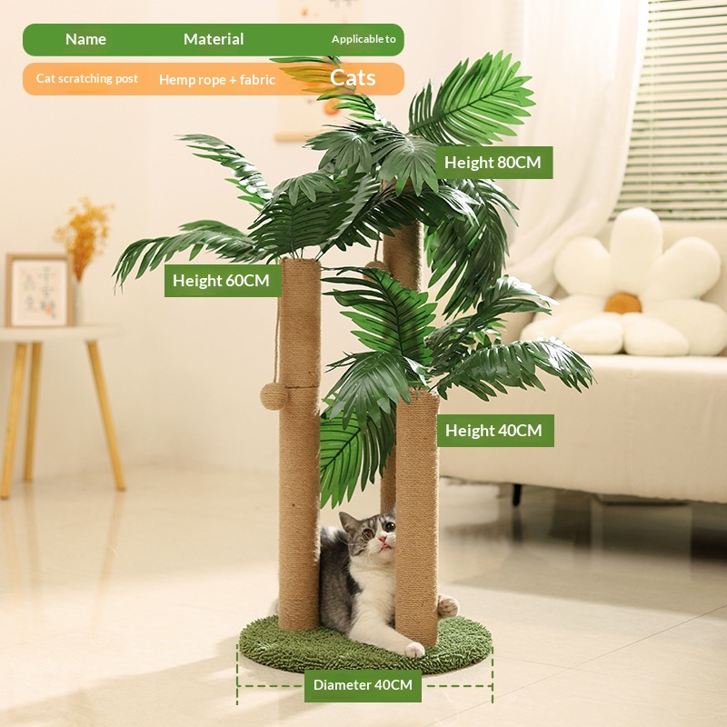 Cat Scratching Post, Cat Climbing Frame, Hemp Rope Cat Scratching Board, Vertical Boredom-Relief Pet Supplies, Cross-Border Hot-Selling Cat Climbing Frame, DIY Materials photo 6