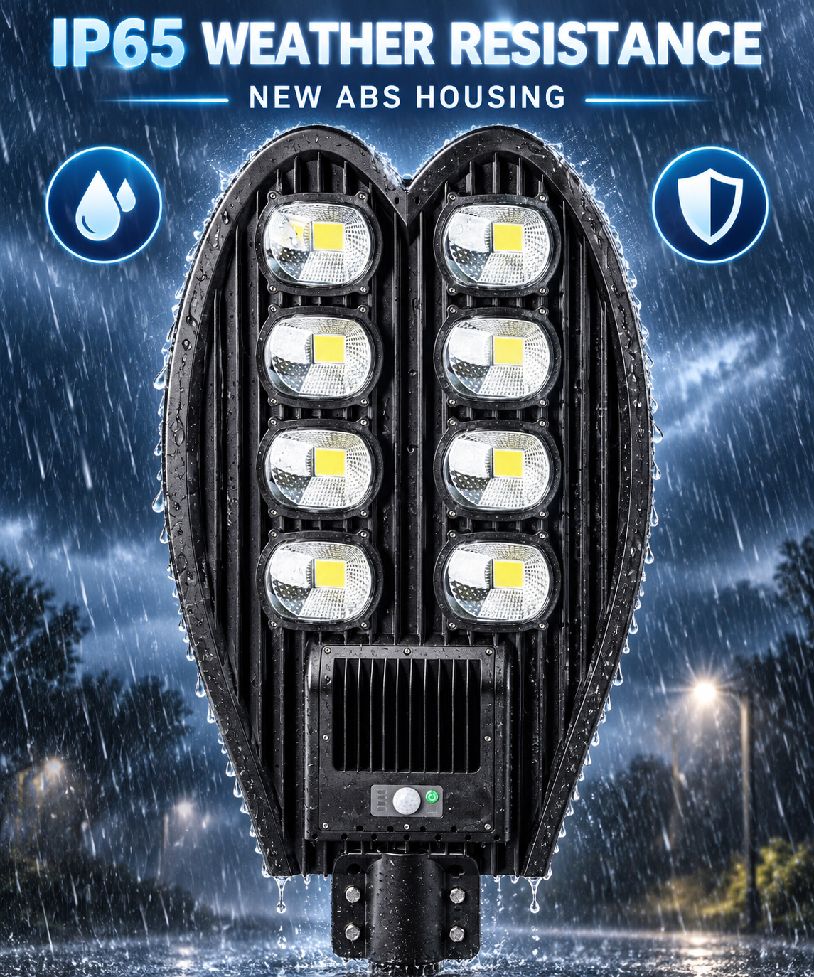 Solar Powered Motion Sensor Waterproof COB LED Work Light For Auto Repair W764B IP65 Street photo 7