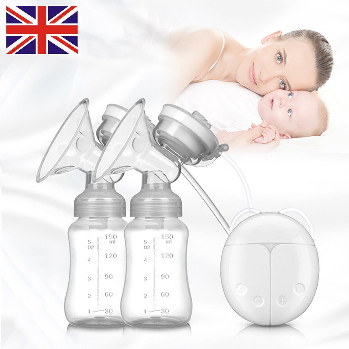 Automatic Double Electric Breast Pump And  Lid & Nipple Kit & Efficient Breastfeeding Pump photo 2