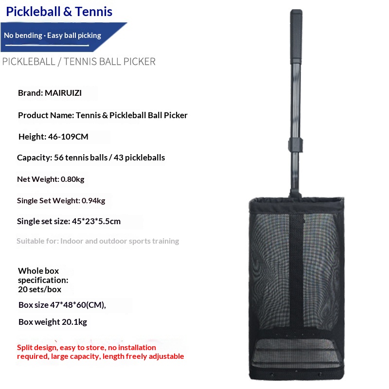 Pickleball Ball Retriever, Convenient Ball Pickup Frame That Eliminates The Need To Bend Over, Detachable, Portable Storage, Ball Collector photo 4