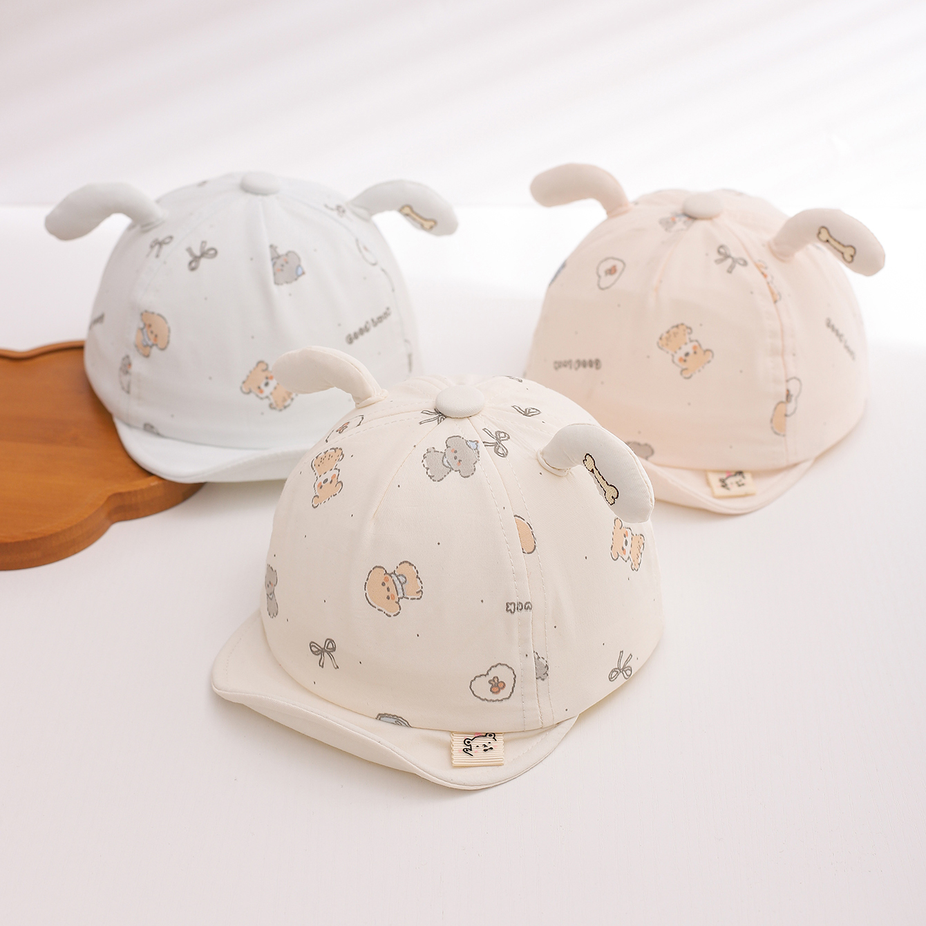 Summer Children's Model Breathable Dog Decoration Round-top Soft Brim Sun Protection Headgear With Refreshing Childlike Style Baseball Cap For Daily Use photo 3