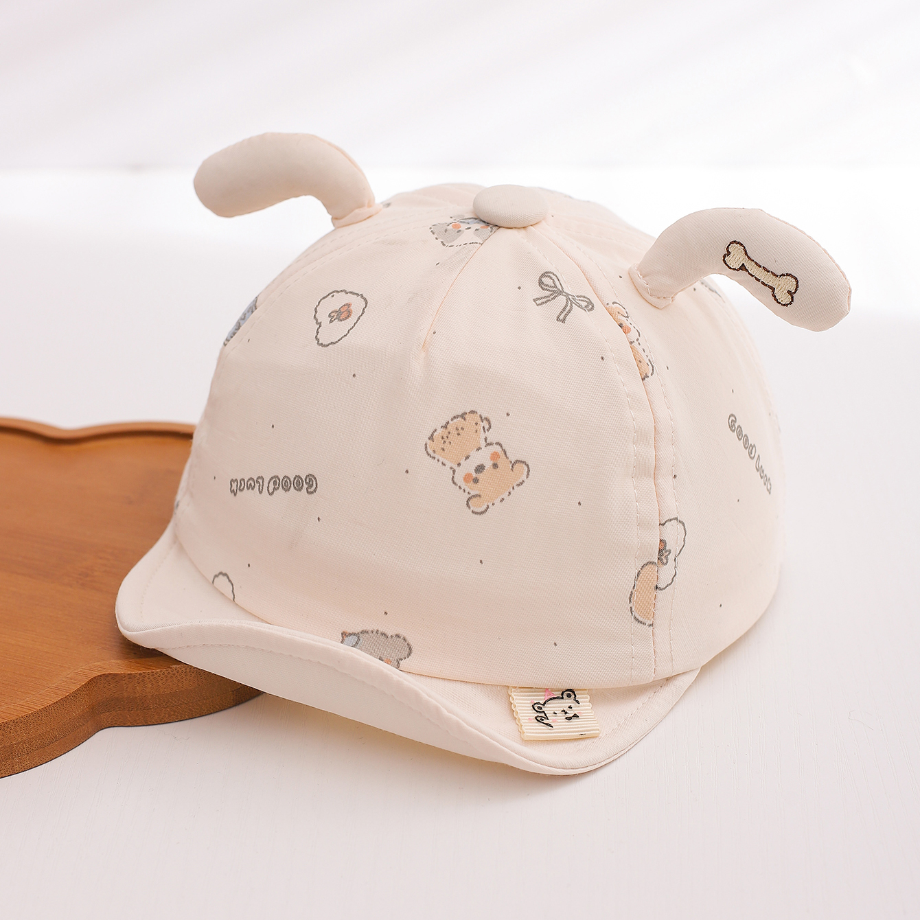 Summer Children's Model Breathable Dog Decoration Round-top Soft Brim Sun Protection Headgear With Refreshing Childlike Style Baseball Cap For Daily Use photo 1