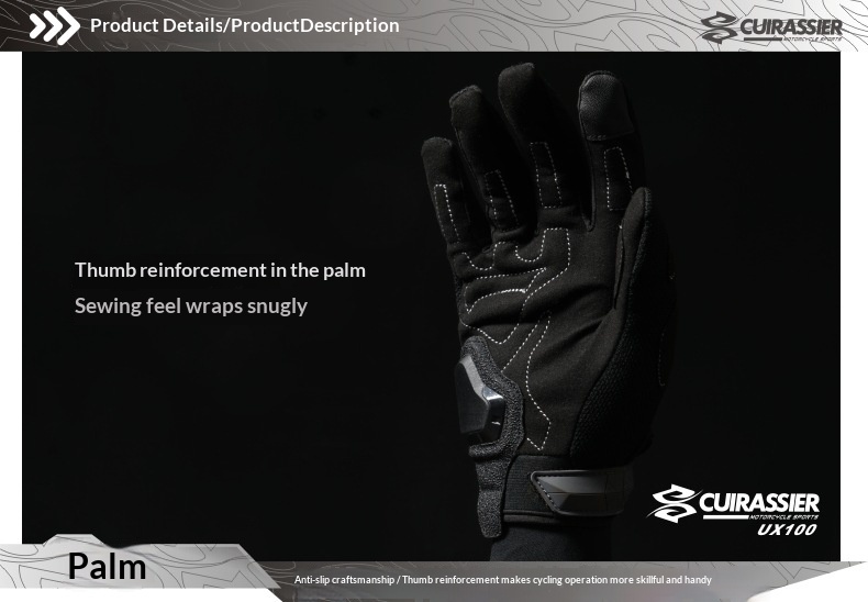 Motorcycle Gloves, Four-Season Outdoor Riding, Protective, Road Touring Off-Road, Touchscreen Compatible, Reflective photo 8