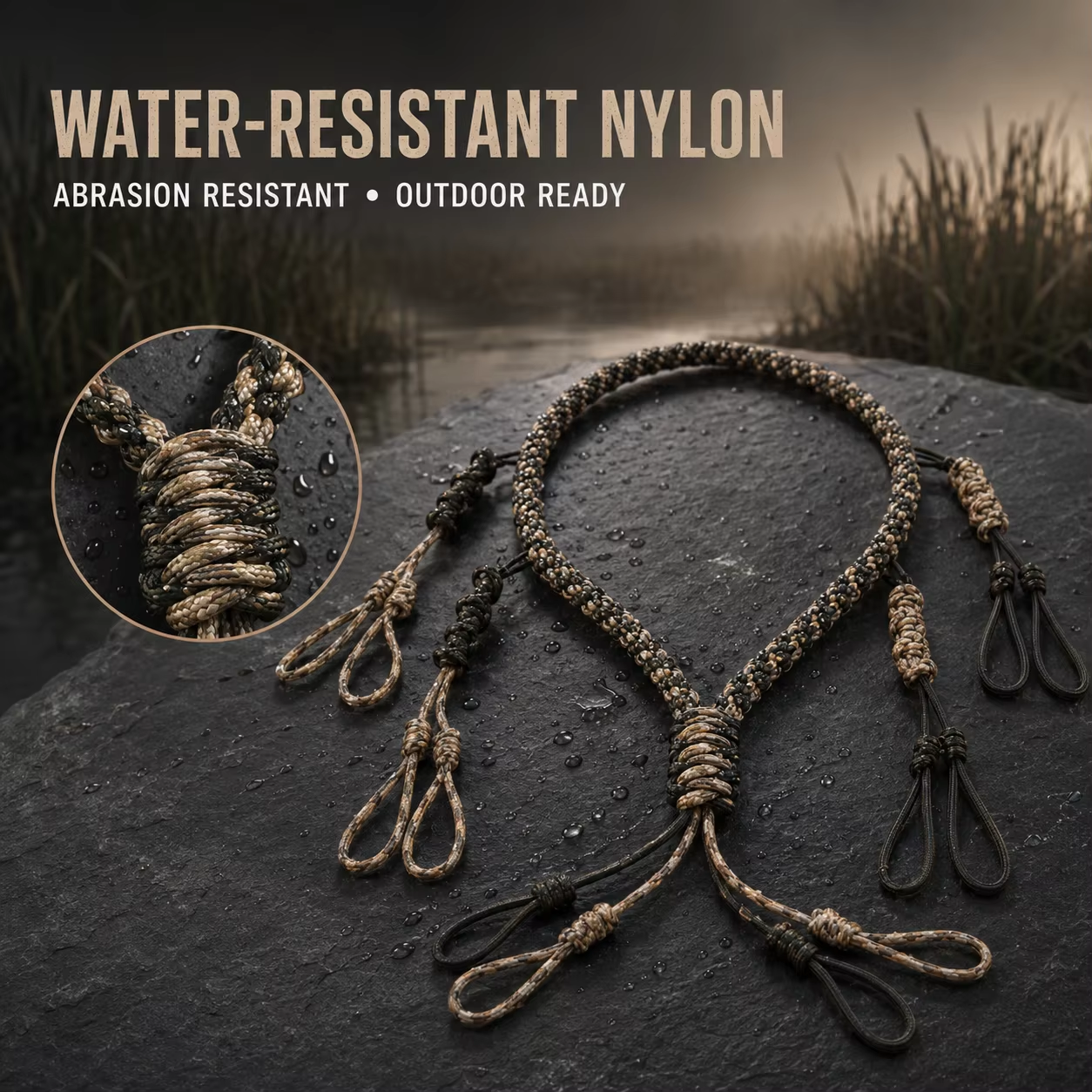 Nylon Duck Call Holsters Multiple Loops Adjustable High Pressure Hunting Game Call Holder Waterfowl Outdoors Durable photo 5