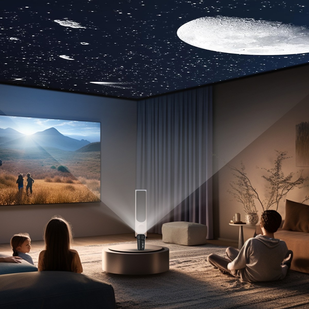 Galaxy Starry Sky Projector Night Light Rotating LED Planetarium Star Lamp UK photo 3