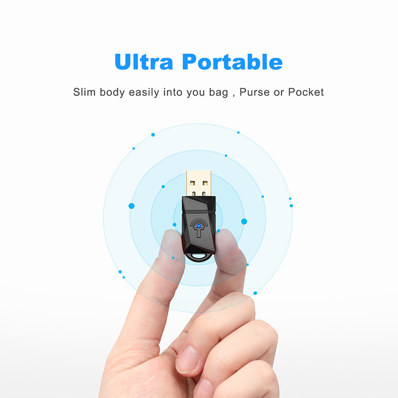 300 Mbps Wireless USB WiFi Adapter Portable Network Card photo 2