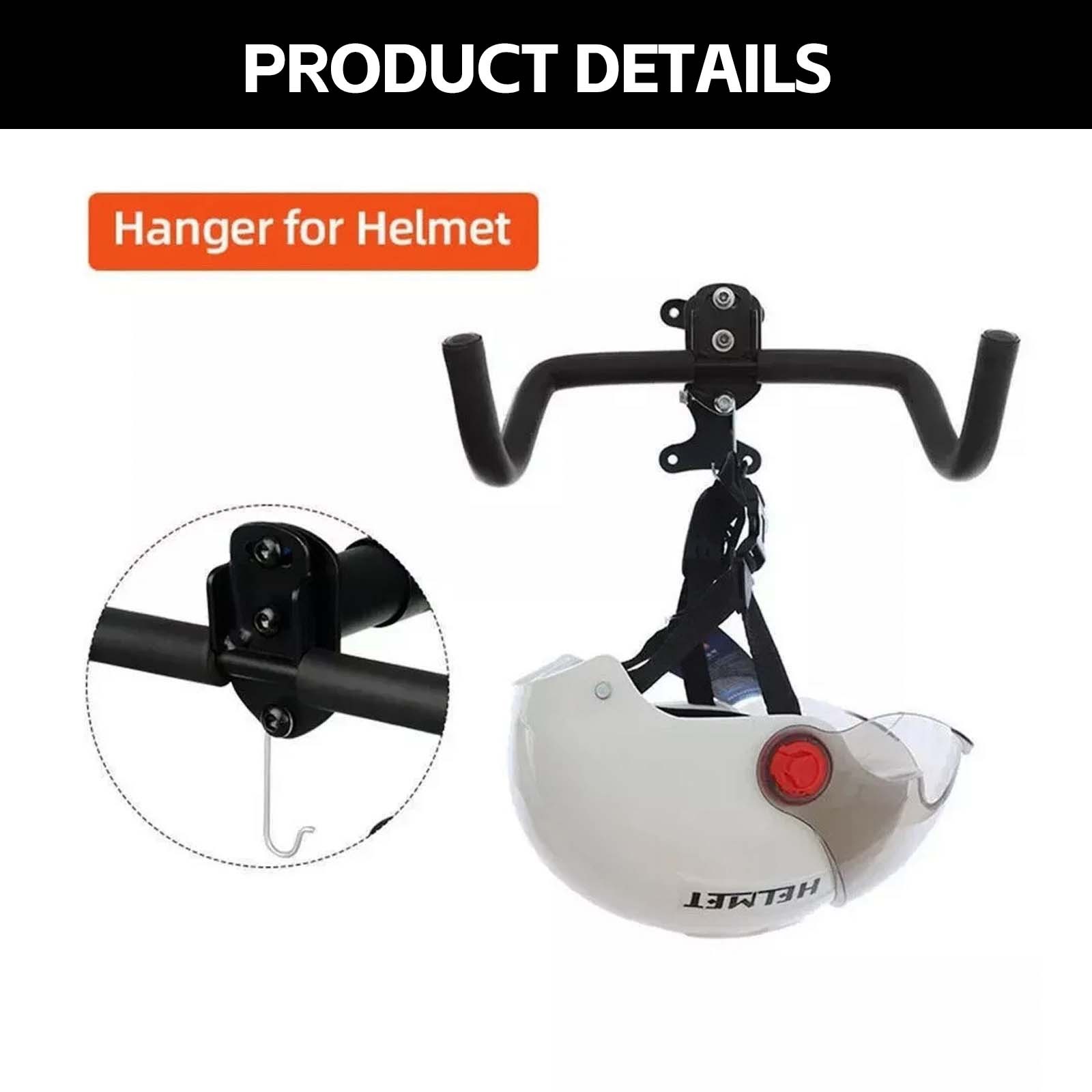 2pcs Bike Storage Hanger Wall Mounted Bicycle Hook Rack Garage Stand Tool photo 2