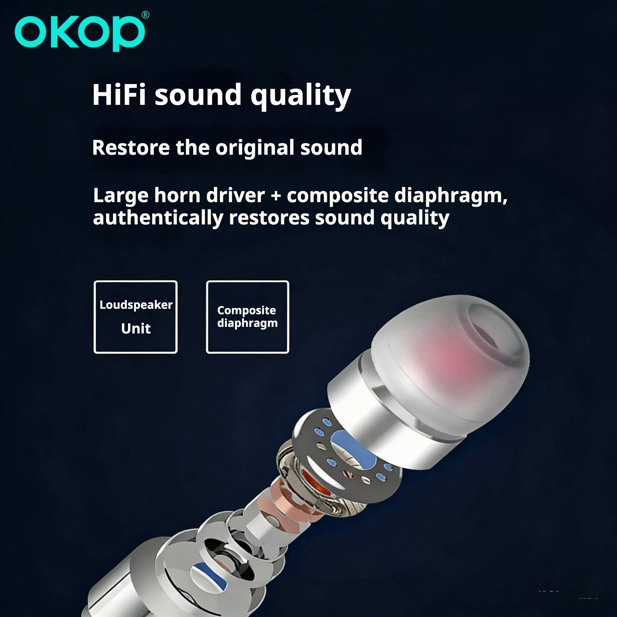 KP-239 In-ear Wired USB-C Headphones High-quality Audio High Volume Low Latency For Music And Gaming In Stock photo 2