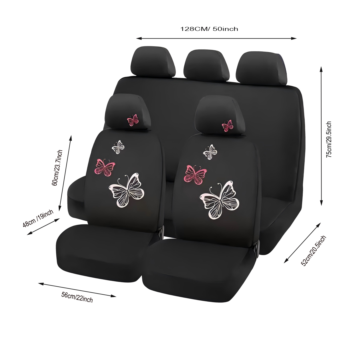 5-Seat Car Seat Cover, Classic And Timeless Design, Thin 2mm Thickness, Suitable For All Seasons photo 3