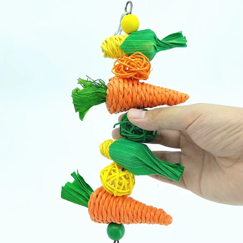 Parrot Toy Hanging Perch Climb Playing Equipment Cage Accessories Bird Bite Toy For Parakeets Macaws Cockatiels Lovebird Finches, photo 3