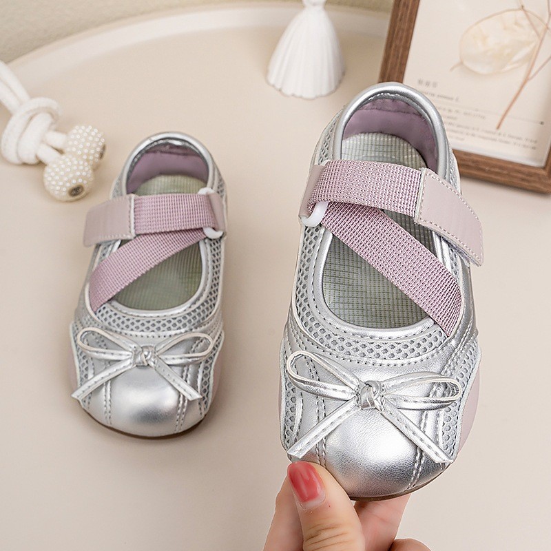 2026 Spring & Autumn Girls Shallow Mouth Leather Shoes, Retro Mary Jane Flats, Versatile Soft Leather Bow Ballet Shoes photo 3