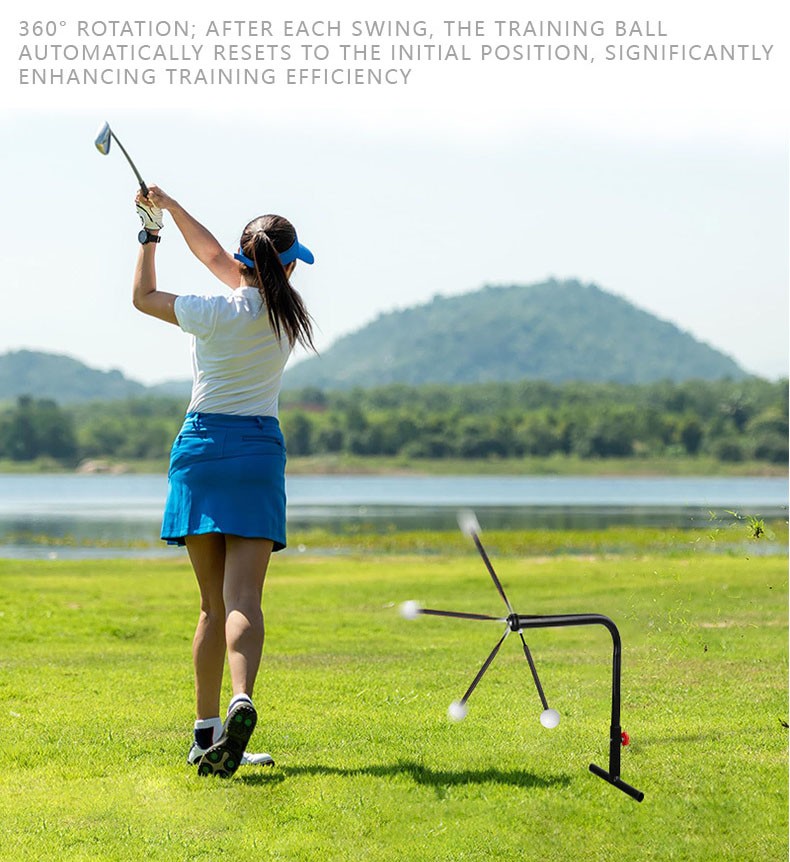 Golf Swing Trainer Aid Golf Practice Swing Groover Hitting Training Adjustable photo 7