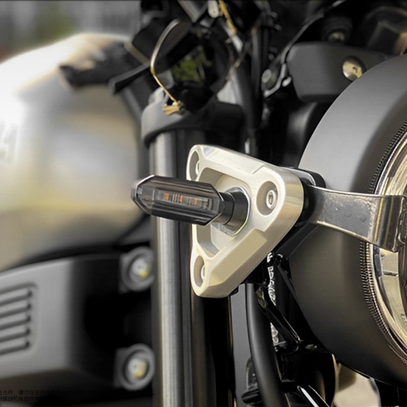 2Pcs Motorcycle Motorbike Turn Signal Lights Indicators Lamp Amber Mini LED 12V photo 7