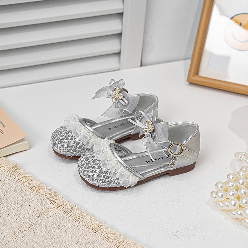 2026 Summer New Girls Woven Closed-Toe Sandals, Soft Sole Anti-Collision Lightweight Princess Performance Sandals For Kids photo 4