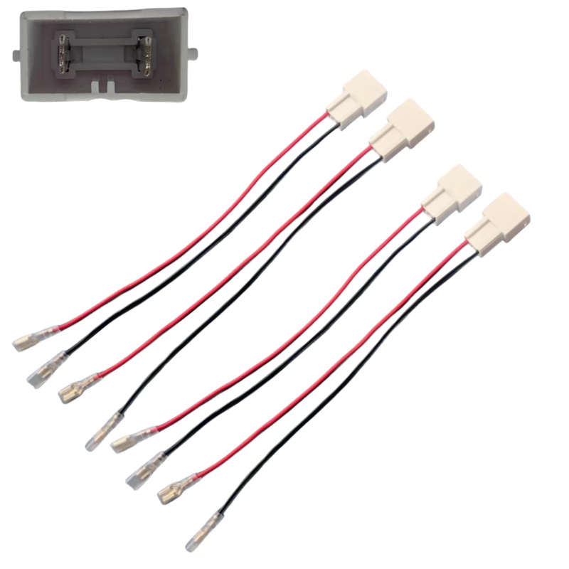 72-7800 Car Speaker Wiring Harness,4PCS Vehicle Door Speaker Harness Adapter Compatible With  Accord Civic CRV CRX Fit Insight Element Pilot Odyssey Ridgeline Acura RL TL photo 2