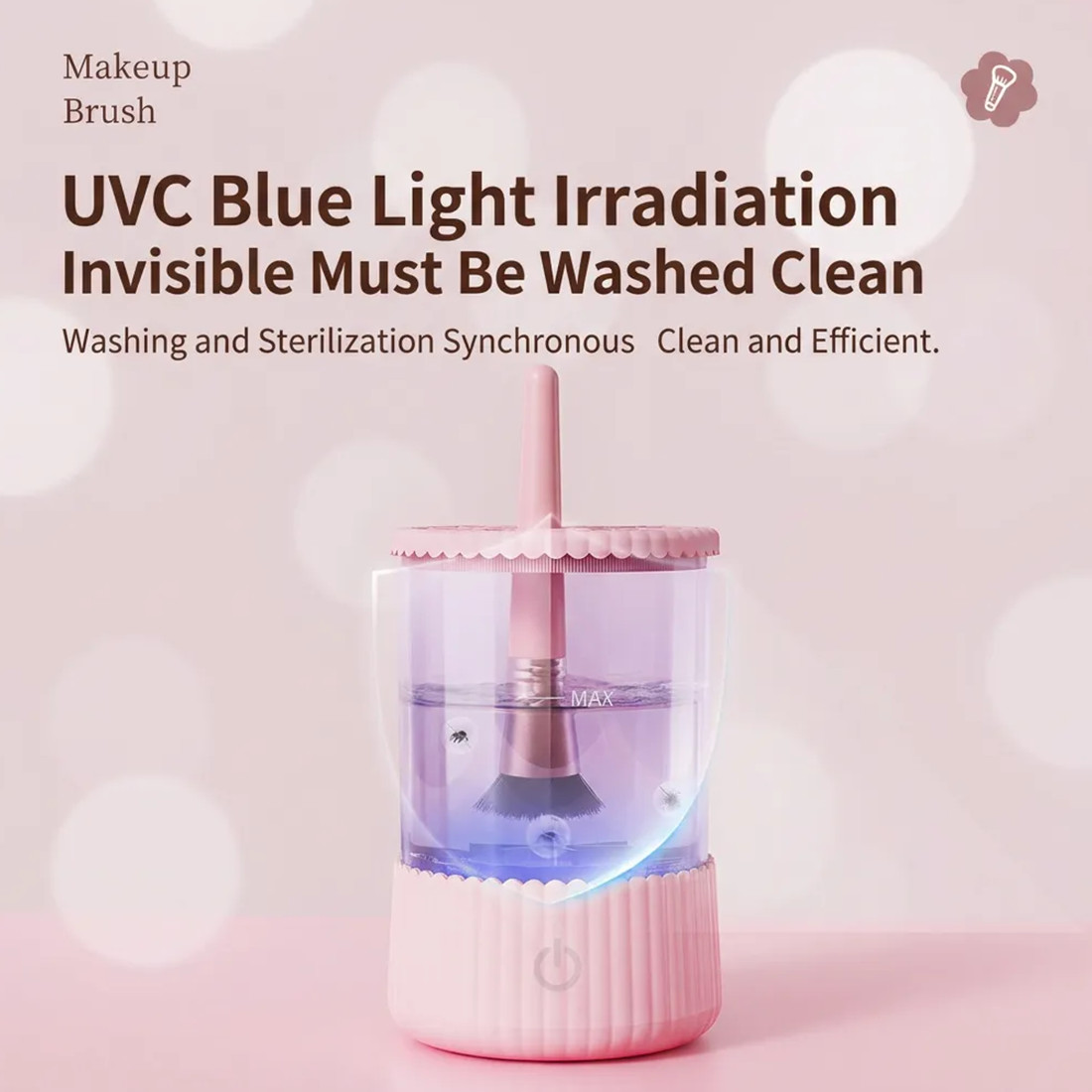 Electric Makeup Brush Cleaner Machine Portable Automatic USB Brush Cleaning Tool photo 3