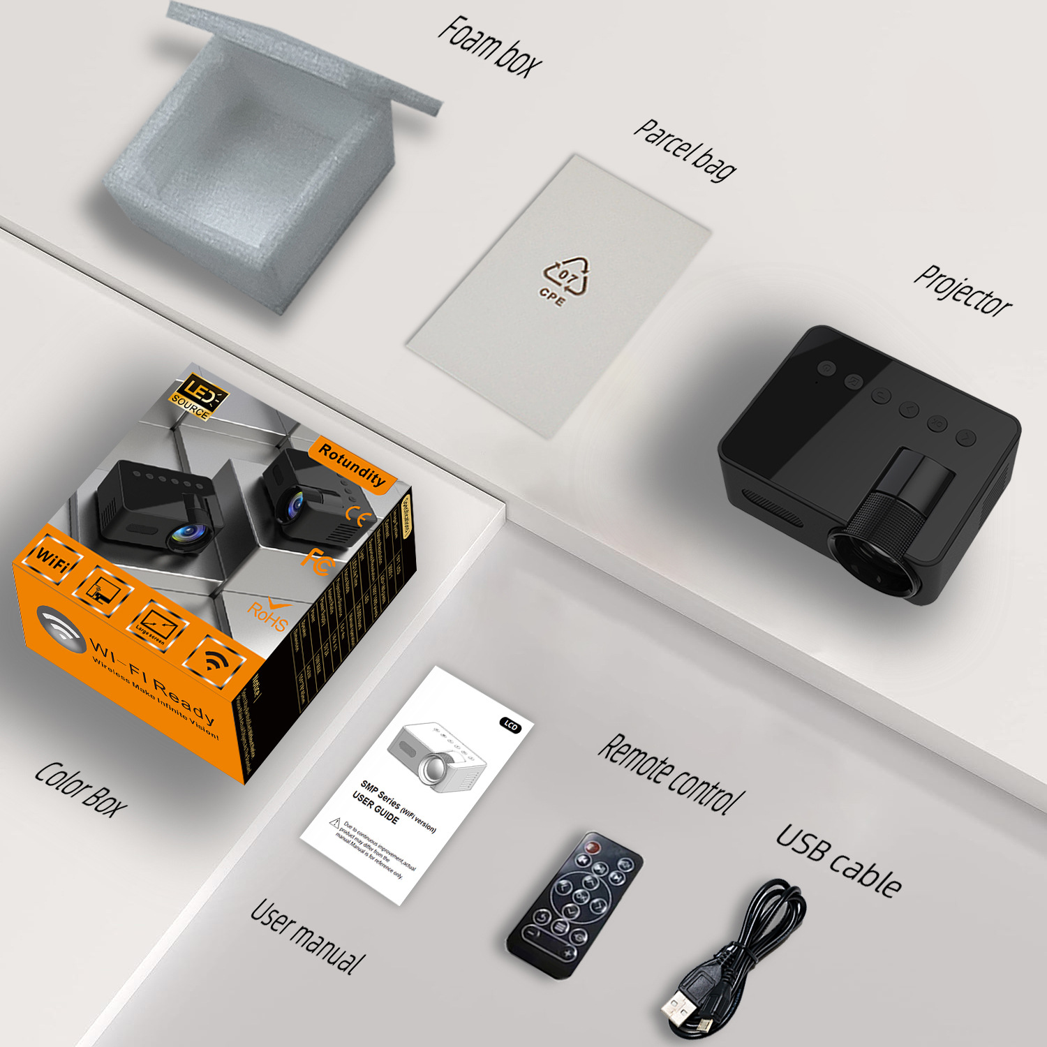 New YT100 Portable Mini Home Projector photo 2