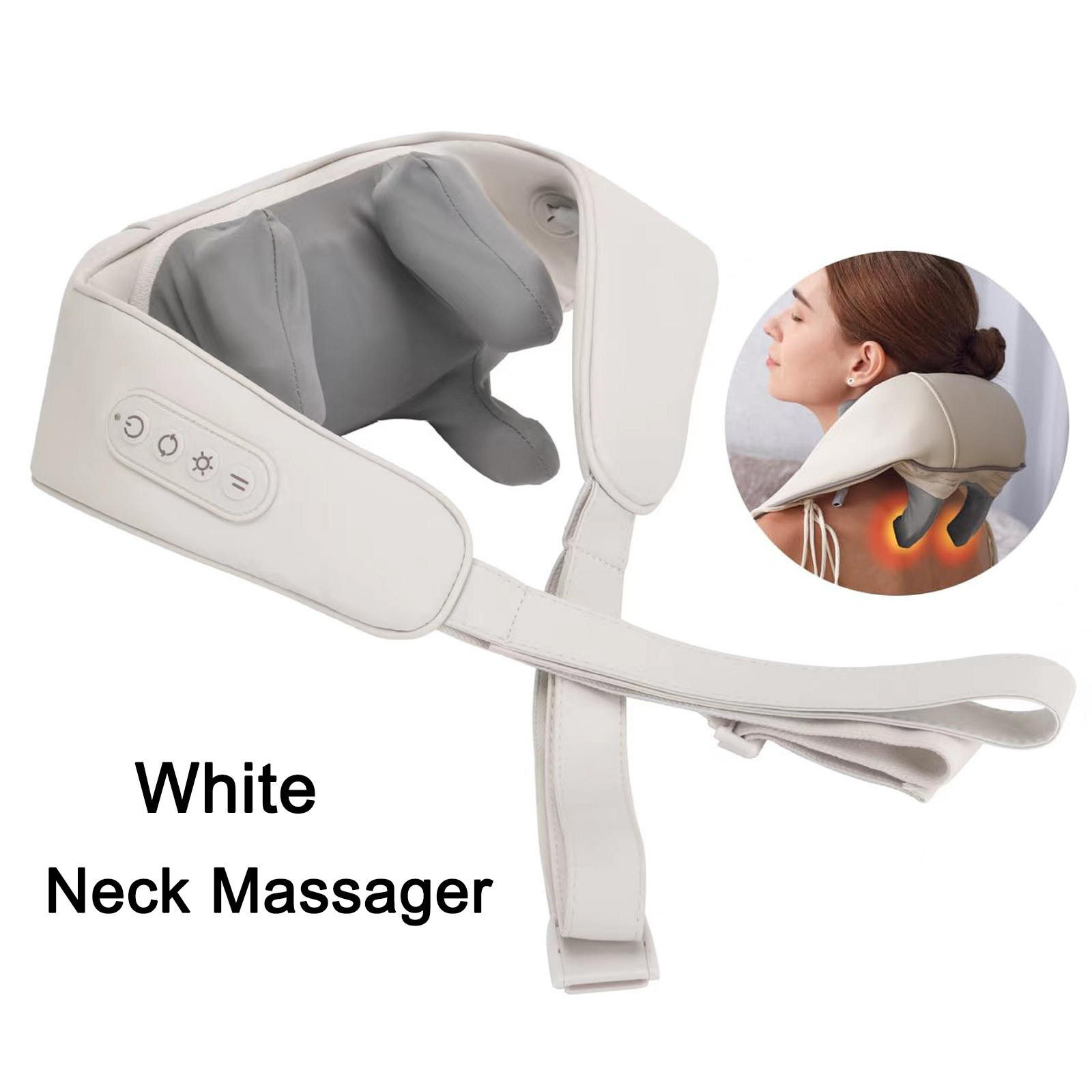 Neck Massager Shoulder Trapezius With Heat Goletsure Massage Relief 5D photo 4