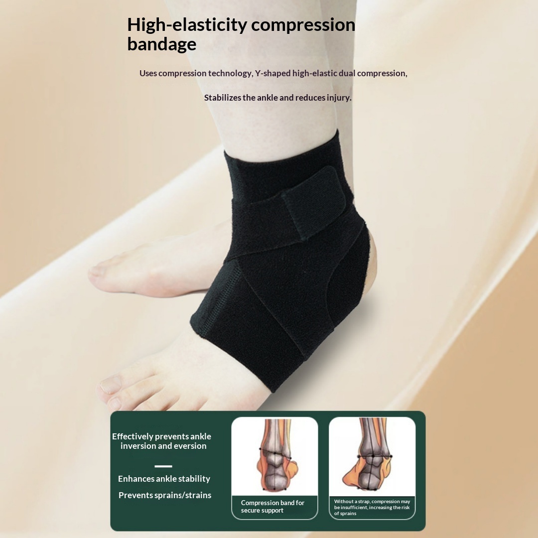Sports Double Compression Bandage Protective Cover To Prevent Sprained Feet, Adjustable Anti-Sprain Protection, Fixed Basketball Football Mountaineering Ankle Support photo 5