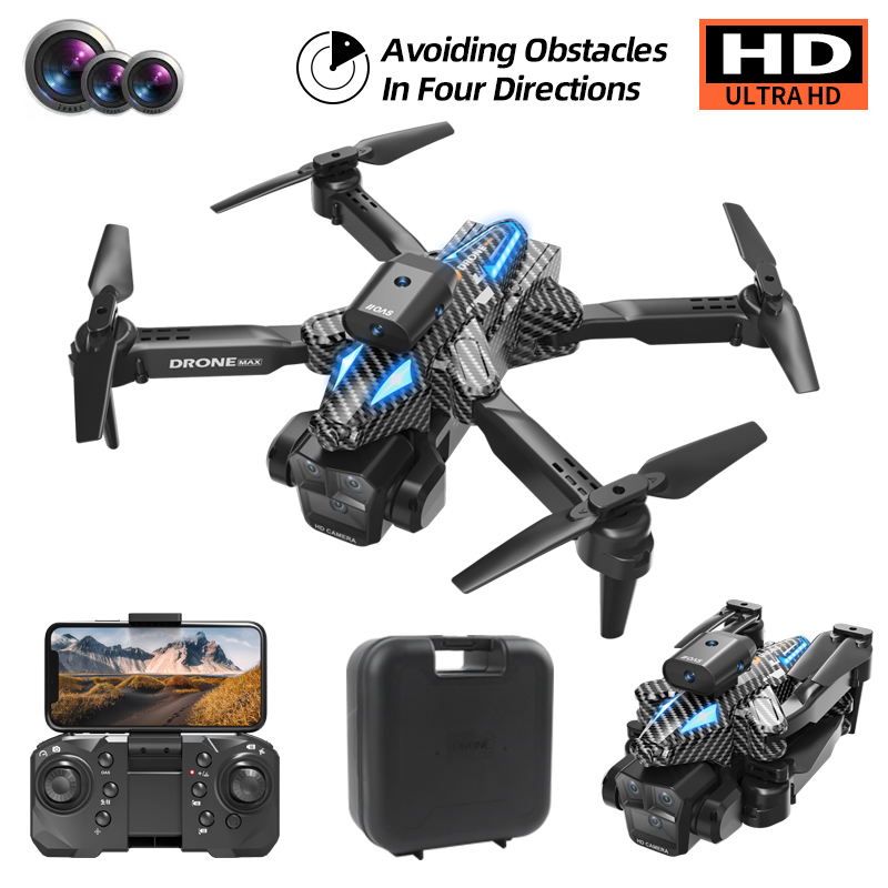C10 Black - Triple Camera - Dual Electric Drone-BLACK photo 3