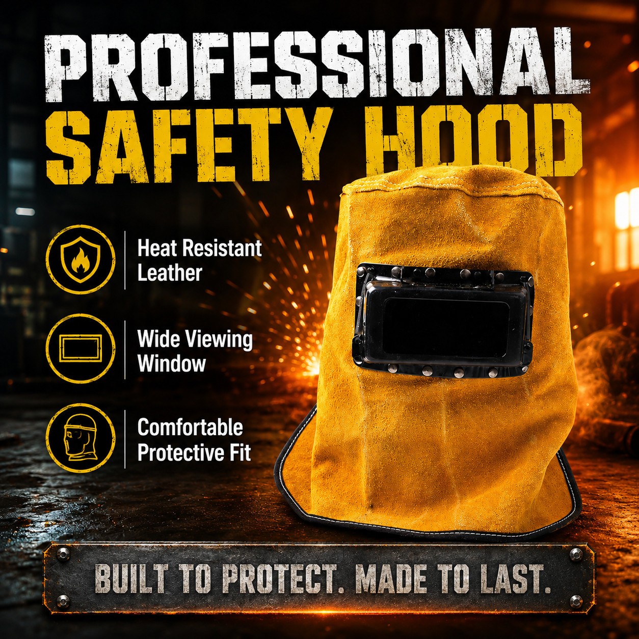 Welding Mask Helmet With Lens Leather Hood Sweat Absorbent Welder Work Hat Gear photo 8