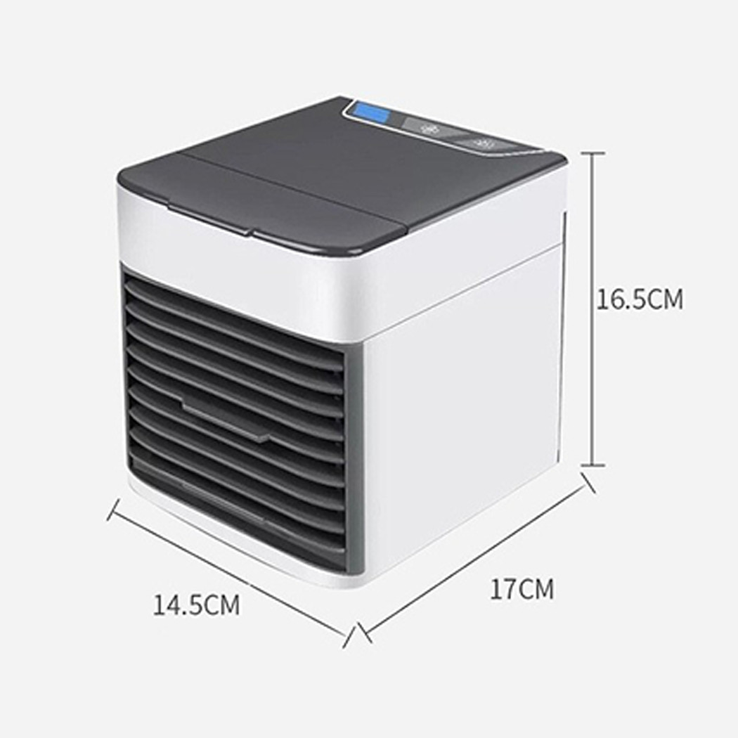 Desktop Air Cooler Fan Air Conditioner Cooling Humidifier USB Fan Night Light photo 4