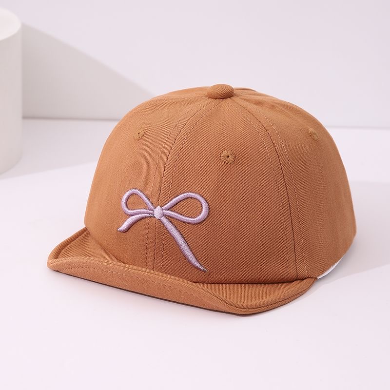 Children's Style Soft Fabric Bow Decoration Dome-shaped Baseball Cap With A Cute And Gentle Childlike Style, Suitable For Spring And Summer Wear. photo 2
