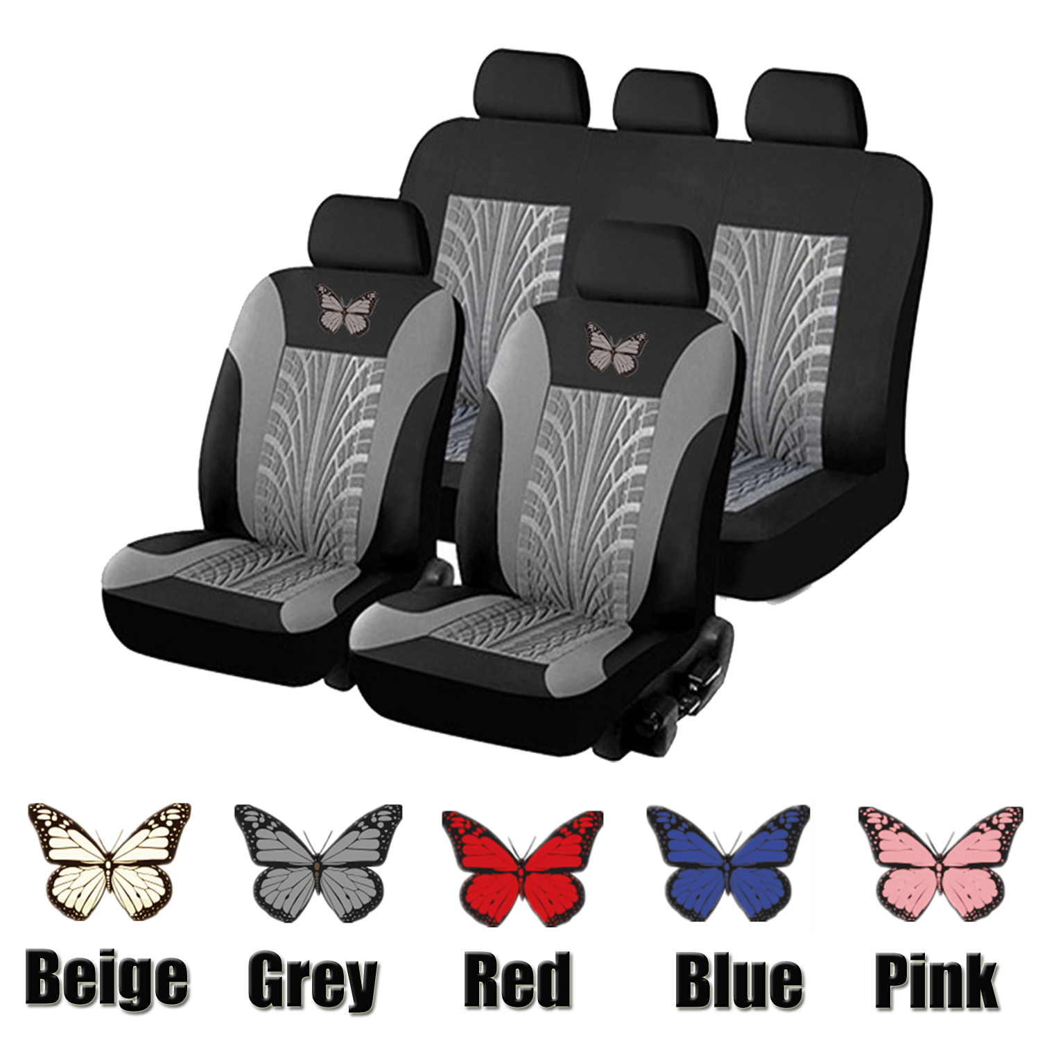 5-Seat Car Seat Cover, Classic And Timeless Design, Thin 2mm Thickness, Suitable For All Seasons photo 6