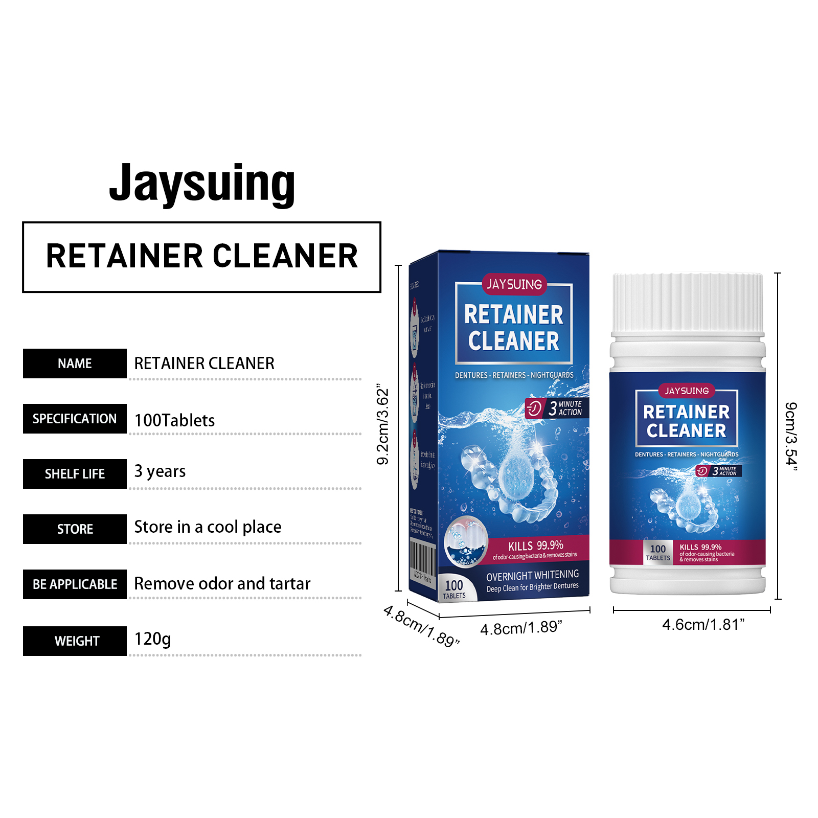Dental Implant Cleaning Tablets 1 00 Tablets Per Box photo 5