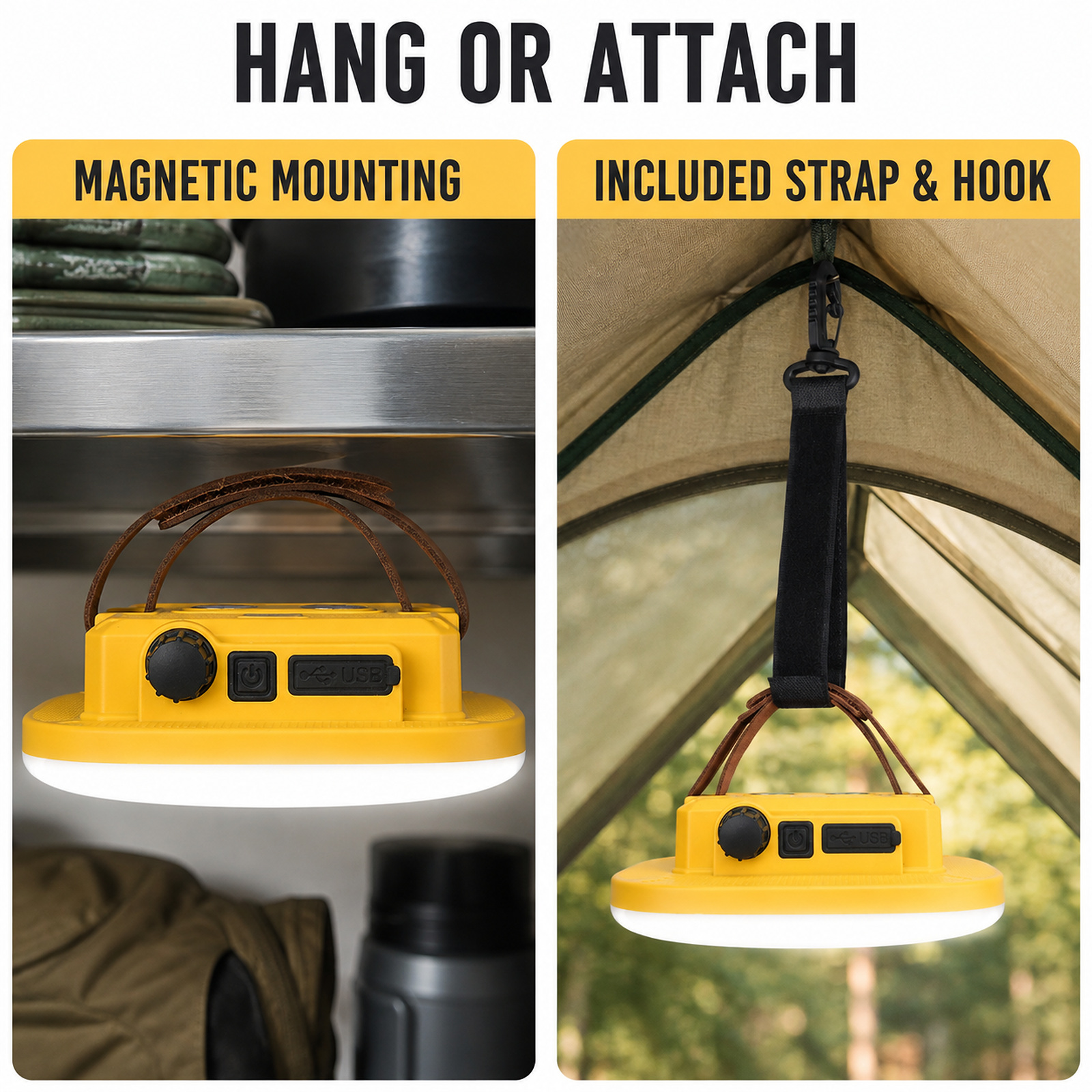 D83 2 Camping Lantern 4500mAh Magnetic Mount Hanging Hook Stepless Dimming Type C For Outdoor photo 5