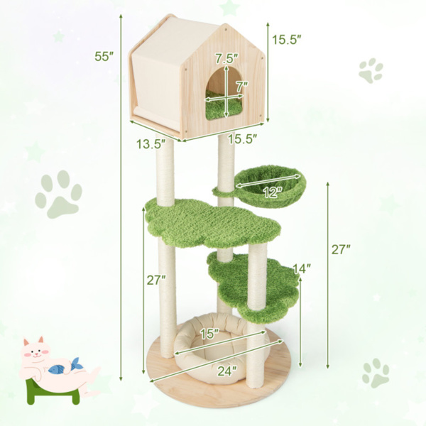 5 Story Cat Tree, Cat Villa photo 3