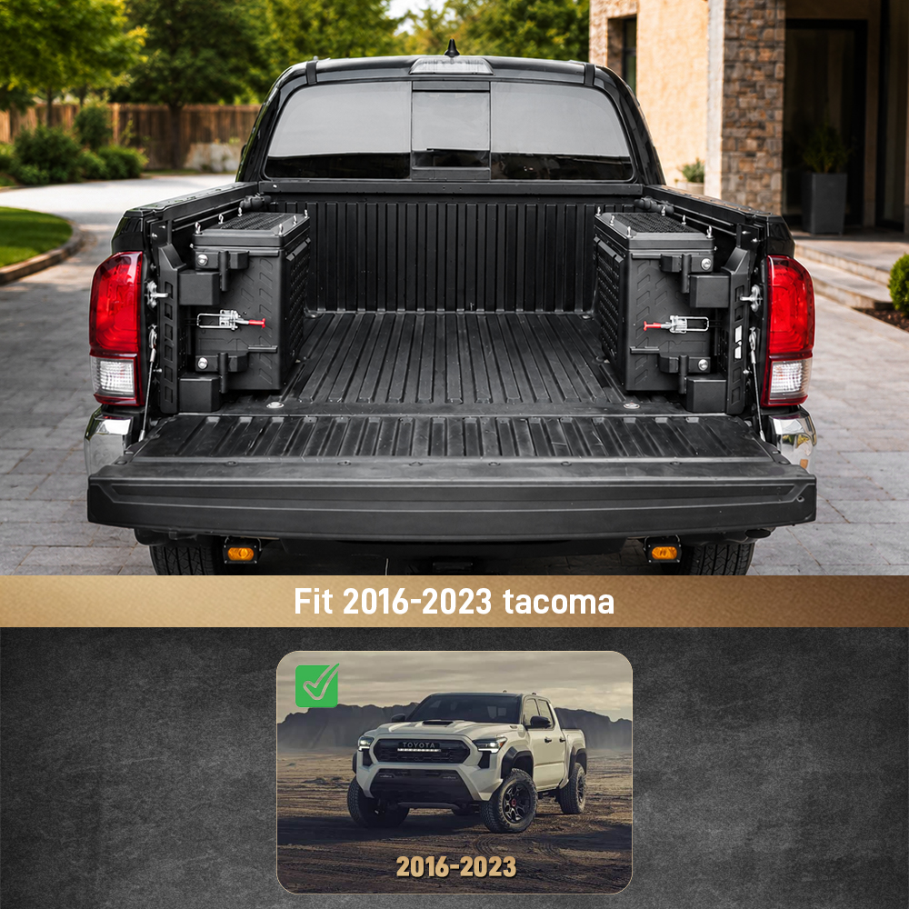 Truck Bed Side Storage Tool Box SwingCase Fits Tacoma 5ft Short Bed-L photo 6