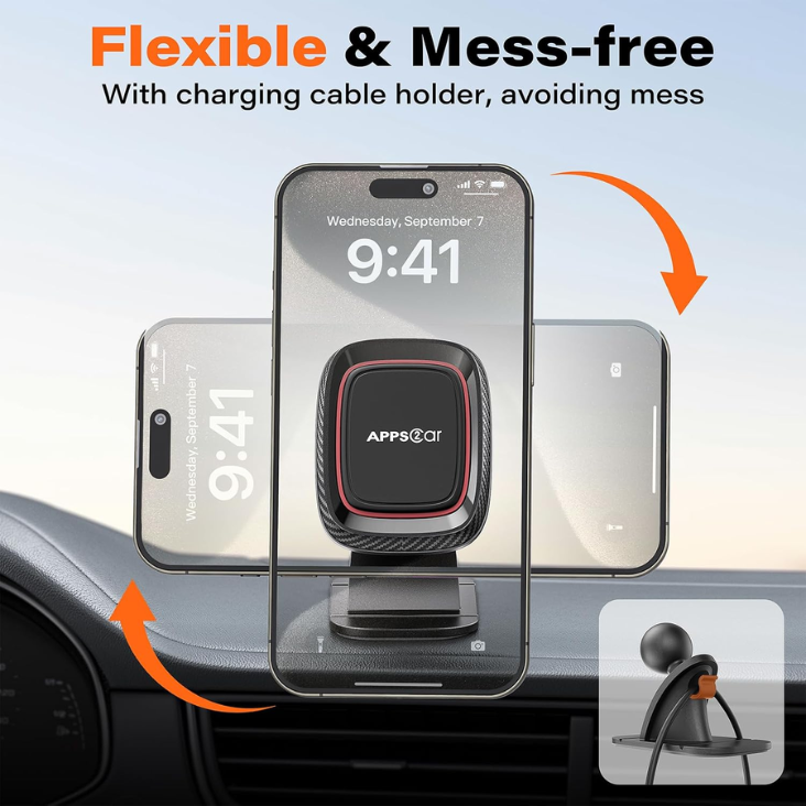 APPS2Car 2 Pack Magnetic Phone Holder For Car, Dashboard Magnet Car Mount photo 5