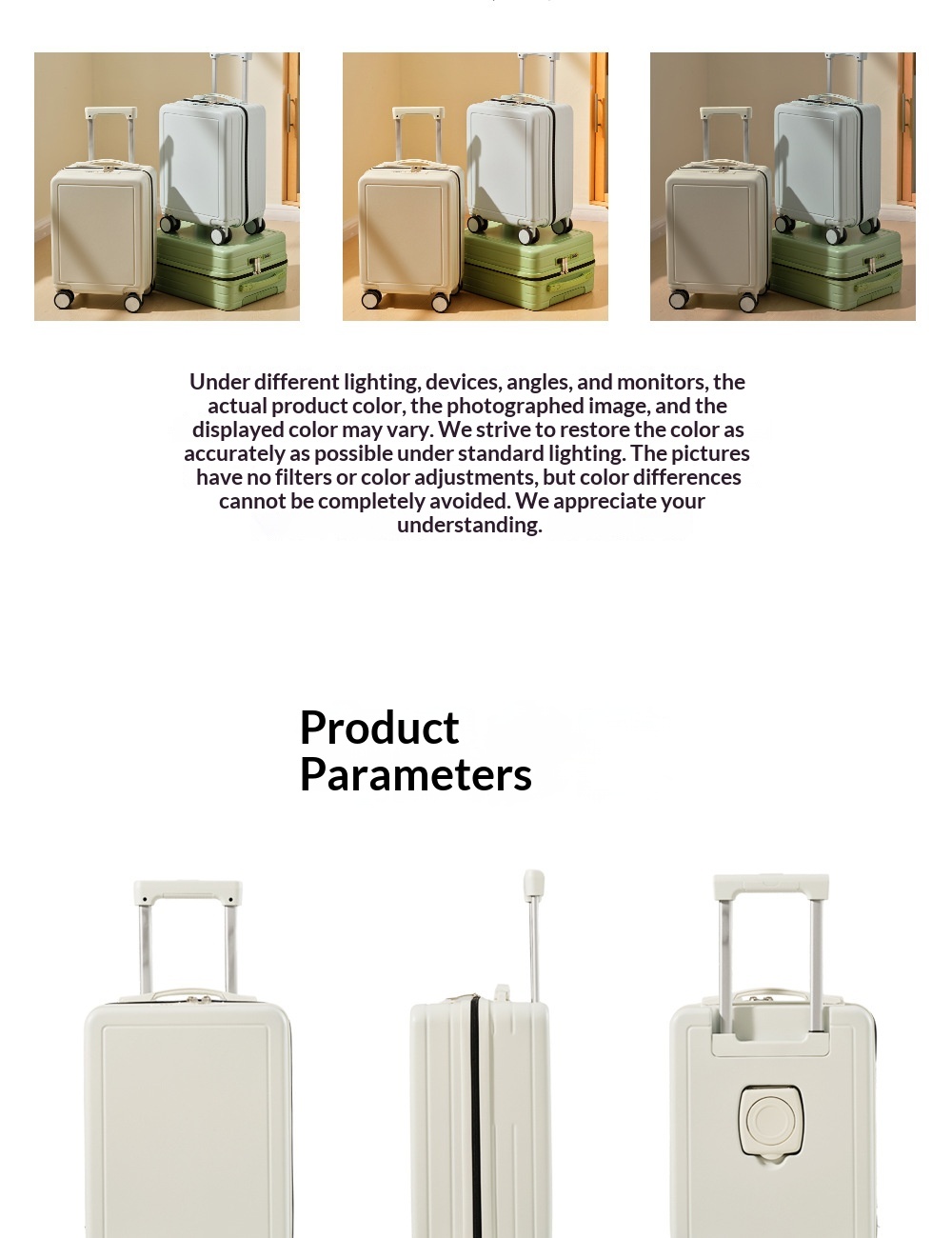 New Lightweight Suitcase For Boarding, Travel Luggage, Women's Quiet, Children's Small Password Suitcase, Men's 16 Inch photo 3