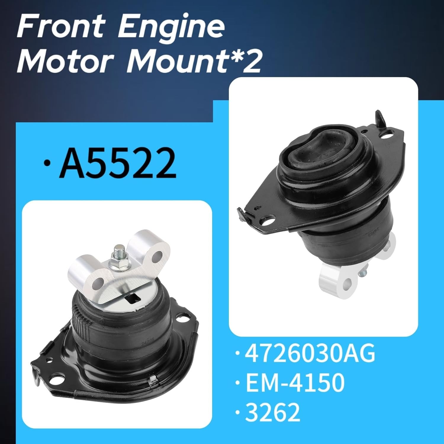 3x Engine Motor Mount For Dodge Challenger 2011-2022 3.6L 5.7L A5522 A5522 A5388 photo 2
