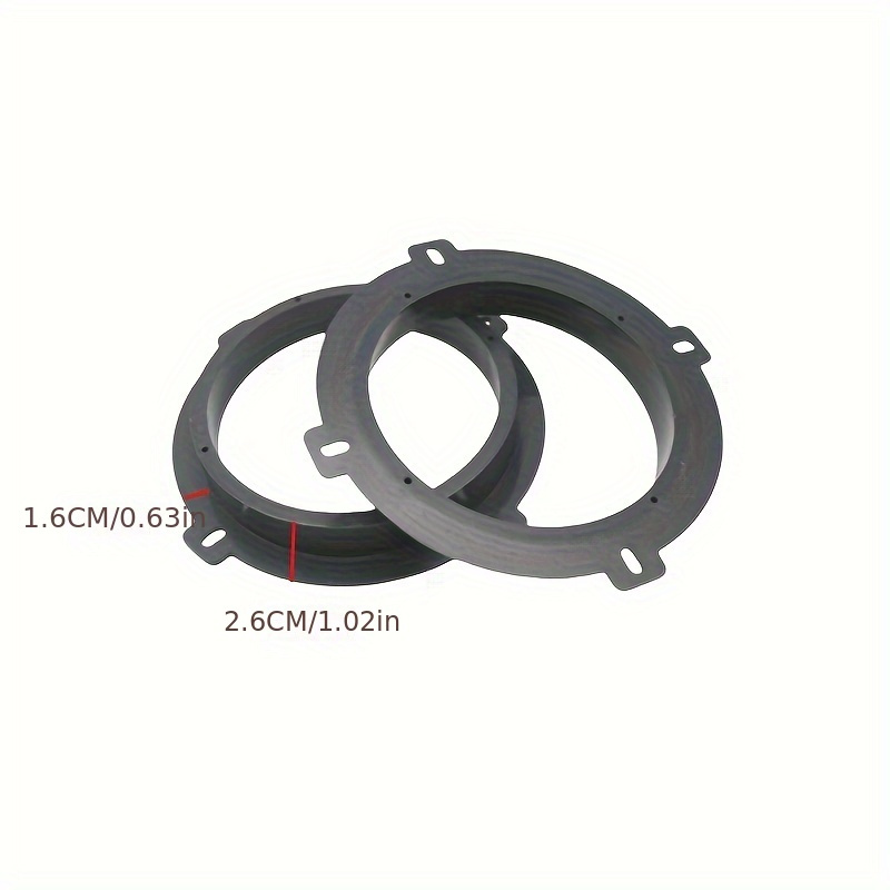 2PCS 6.5 Inch Car Door Speaker Adapter Spacer Ring Fit For Hyundai Elantra I30 Tucson Sonata XG300, Fit For Kia Amanti Forte Soul Optima Sedona, ABS Front Rear Speaker Adapter Brackets photo 2