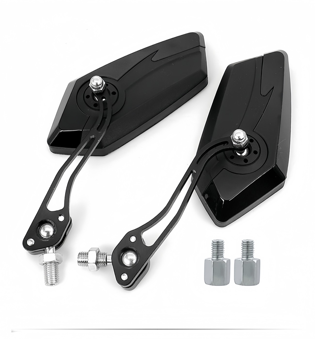 Bicycle Mirrors E-Bike Rearview Mirrors 1 Pair Right Left MTB City Bike Mirror Rotatable And Adjustable Wide Angle Rear View photo 2