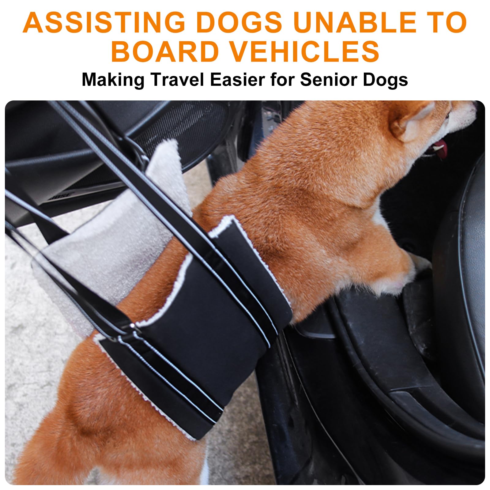 Adjustable Dog Lift Harness Portable Dog Sling For Back Legs Dog Sling Harness For Senior,Injured,Disabled Dogs After ACL Surgery photo 2