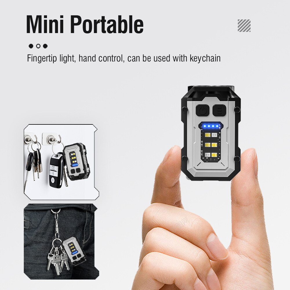 Rechargeable Mini Flashlight Torch COB Floodlight Super BrightWaterproof Camp photo 3