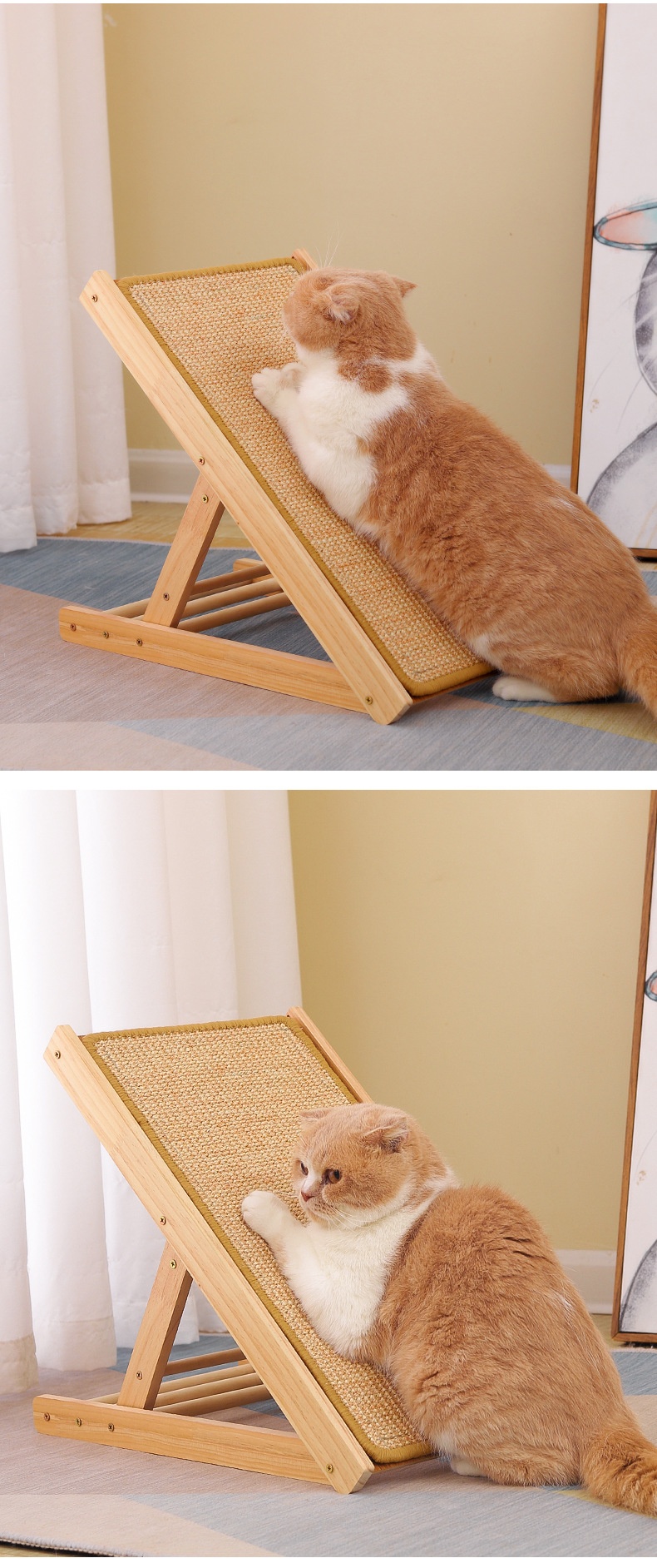 Cat Scratching Board That Doesn'T Shed Easily, Climbing Ladder For Cats And Dogs, Sisal Scratcher To Protect Sofa, Toy To Prevent Cats From Scratching, Pet Supplies photo 7