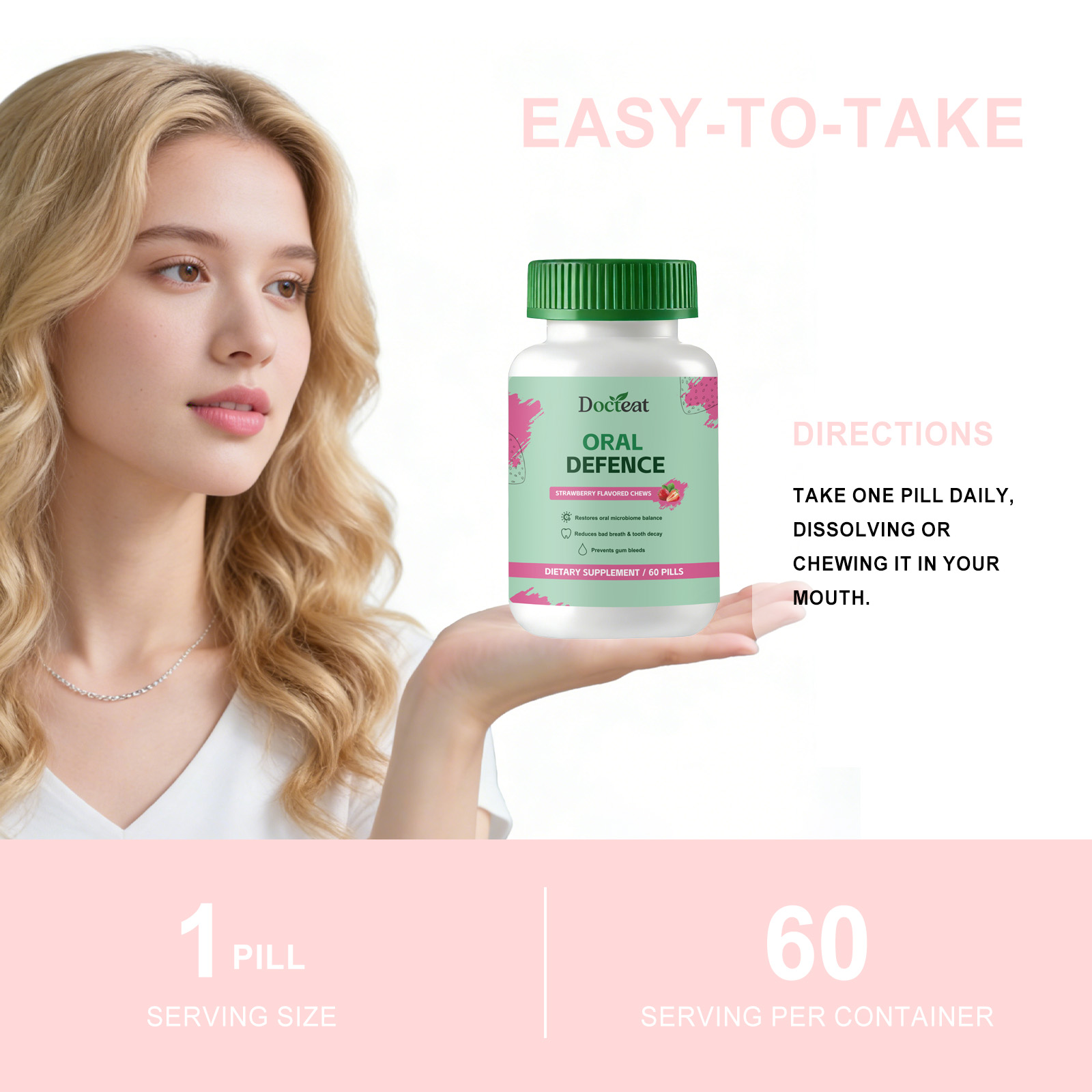 Oral Microbial Support Tablets Input 60 Tablets-Bottle photo 3